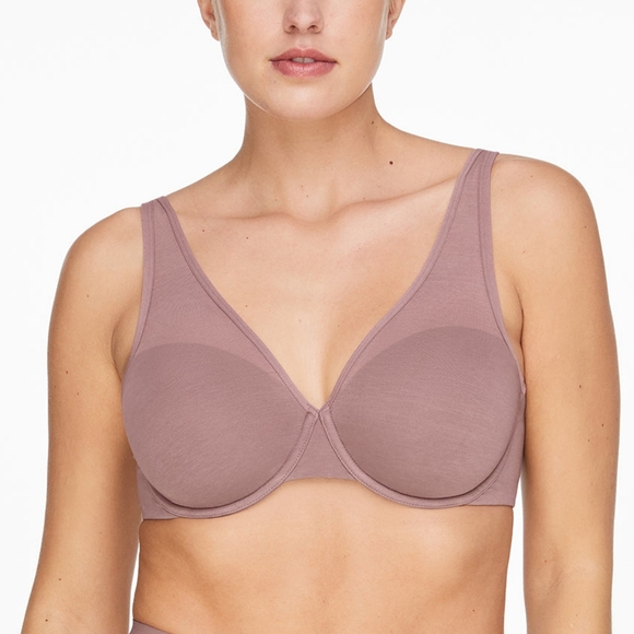 NWT Third Love Organic Cloud Cotton Perfect Coverage Bra Twilight Mauve … - Picture 1 of 16